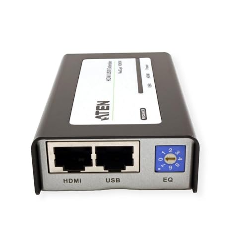ATEN VE803-AT-G extension audio/video Émetteur et récepteur AV Noir
