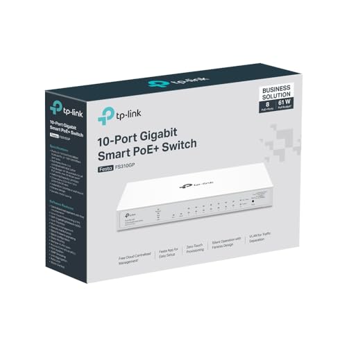 10-Port Gigabit Smart Switch with 8-Port