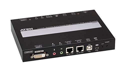 ATEN CN9600-AT-G commutateur écran, clavier et souris Noir