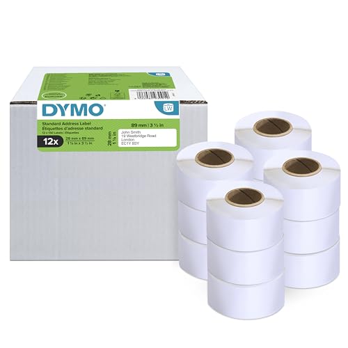 DYMO Labelwriter étiquettes 28x89mm-blanc 12 rouleaux de 130