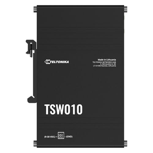 TELTONIKA NETWORKS TSW010 Gigabit switch with DIN rail