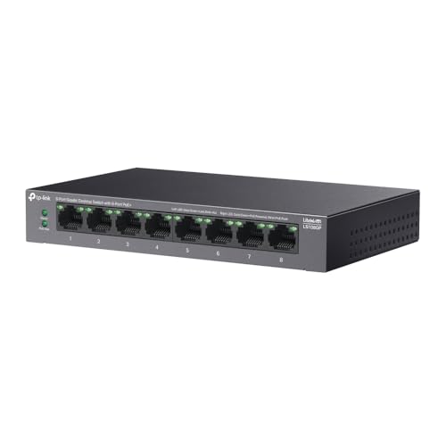 TP-LINK 8-Port Gigabit Switch de bureau with 8-Port PoE+