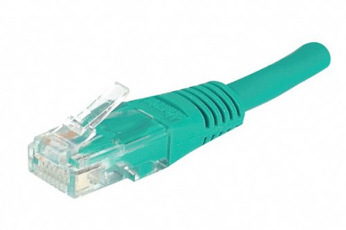 Cordon RJ45 catégorie 5e U/UTP vert - 0,5 m