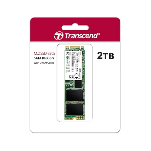 TRANSCEND 2To SSD Interne M.2 2280 SATA3 puce TLC Parfait pour Ultrabook