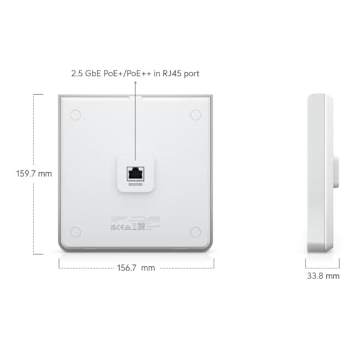 Wall-mount WiFi6 AP with 2.5 GbE built-