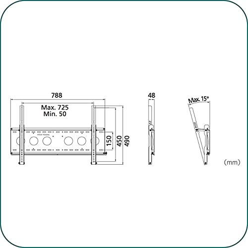 AAVARA Support mural EF6540 inclinable pour écrans 32-60"
