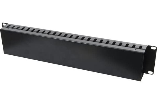 Panneau 19" 2U ajouré guide câbles avec couvercle