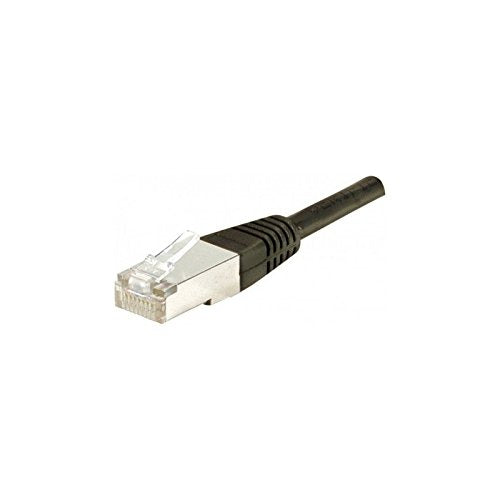Cordon RJ45 catégorie 6A F/UTP noir - 0,15 m
