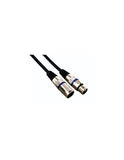 Rallonge xlr 3P male / femelle noir 10m