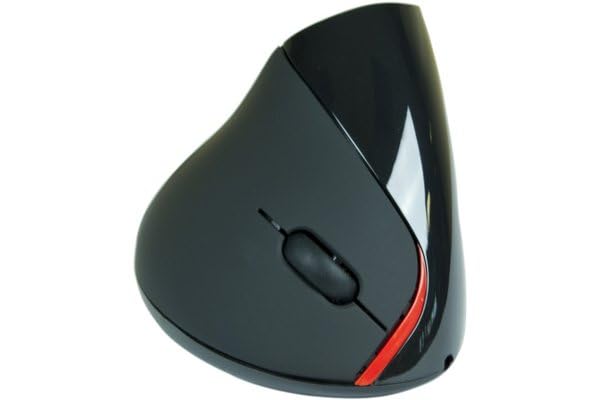 Souris verticale sans fil noire