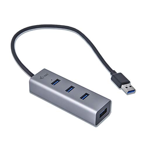 I-TEC USB 3.0 Metal HUB 4 port without power adapter ideal for Notebook Ultrabook Tablet PC supports Win und Mac OS