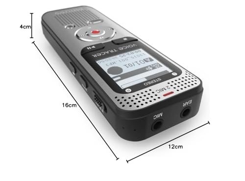 PHILIPS Dictaphone VoiceTracer DVT2010 :Optimisé pour les notes 8Go, 2mic, 40h