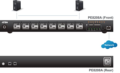 Aten PE8208G eco pdu multiprise ip 2400W 7xC13+1xC19