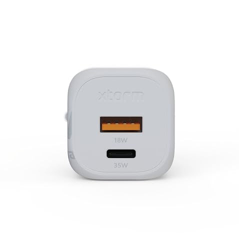 XTORM Chargeur mural écologique XEC067 67 W 2 ports USB-A USB-C PD certifié GRS