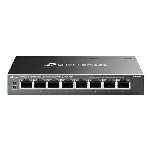 TP-LINK DS108GP Switch 8 Ports Gigabit PoE+ 64W