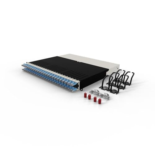 PATCHBOX ONE 24x CAT6A STP BLEU 0,8 m 8U