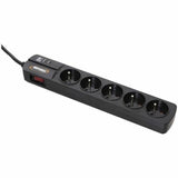 INFOSEC Multiprise S5 BLACK LINE II parafoudre 5 prises avec interrupteur