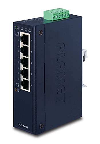 PLANET IGS-501T commutateur réseau Non-géré Gigabit Ethernet (10/100/1000) Bleu