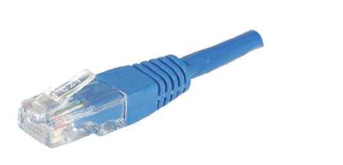 Cordon RJ45 catégorie 5e U/UTP bleu CCA - 0,3 m