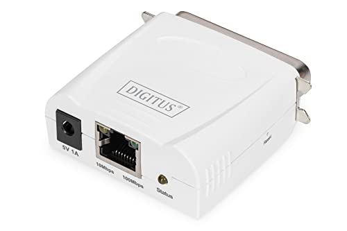 Serveur d’impression Fast Ethernet - parallele - Blanc - LAN - Statut - Taiwan - Ethernet LAN - IEEE 802.3 - IEEE 802.3u - 10,100 Mbit/s