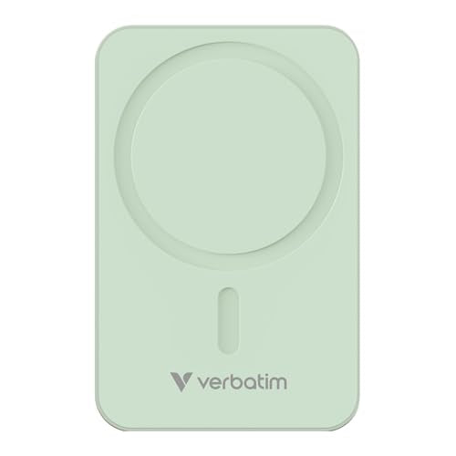 VERBATIM CHARGE N GO ESSENTIALS POWER BANK MAGNETIC WIRELESS 20000MAH GREEN WCF (P)