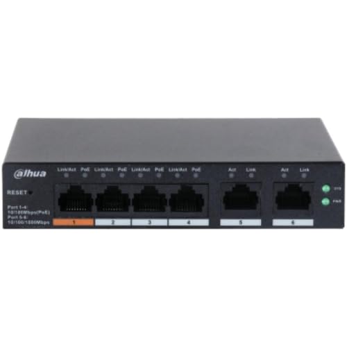 Dahua CS4006-4ET-60 Commutateur de bureau géré dans le cloud a 6 ports avec 4 ports PoE