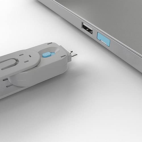 LINDY Clé USB et 4 bloqueurs de ports USB Bleu