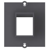 BACHMANN Plastron vide 1 embase keystone (RJ45, USB, HDMI)