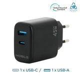 MOBILIS Chargeur secteur - 45W Smartphone Tablette