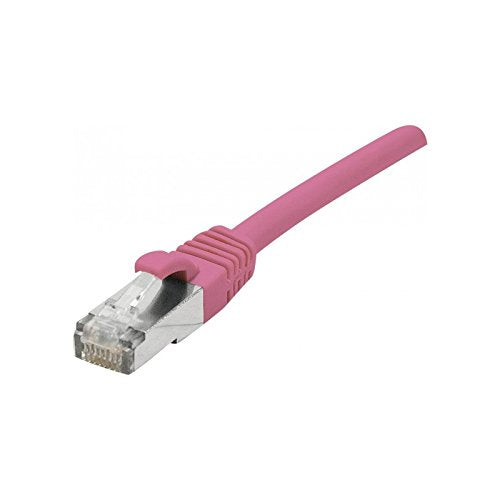 DEXLAN Cordon RJ45 catégorie 6A S/FTP LSOH snagless rose - 1,5 m