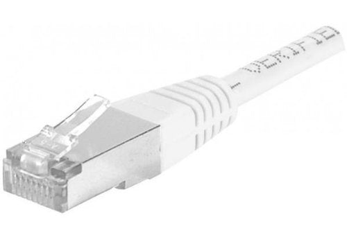 Cordon RJ45 catégorie 6A F/UTP blanc - 1 m