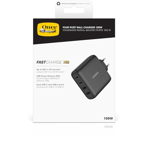 EUWallCharger100WGaN2XUSBC+2XUSBAUSBPD