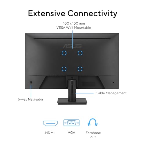 ASUS VA279HG 27p IPS WLED FHD 16:9 120Hz 300cd/m2 1ms HDMI D-Sub Black