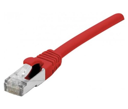 DEXLAN Cordon RJ45 catégorie 6A S/FTP LSOH snagless rouge - 1 m