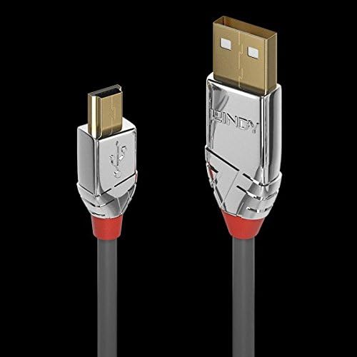 LINDY 1m USB 2.0 Type A/Mini-B Cable Cromo Line 480Mbit/s