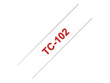 BROTHER P-TOUCH TZE-222 rouge sur blanc 9mm