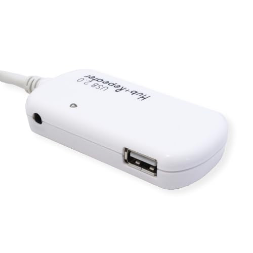 ATEN Rallonge USB 2.0 avec concentrateur a 4 ports - 12 m - USB 2.0 - USB 2.0 - 480 Mbit/s - Blanc - Plastique - 12 m
