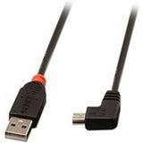 LINDY USB 2.0 Type A/Mini-B 90 2m Mini-B plug right angled