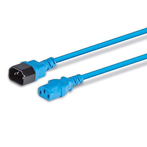 LINDY 0.5m IEC Extension Lead Blue