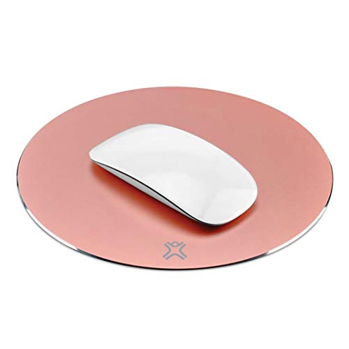 XTREMEMAC Tapis de souris rond en aluminium Gris