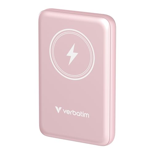 VERBATIM CHARGE N GO MAGNETIC WIRELESS POWER BANK 10000 PINK WCF (P)