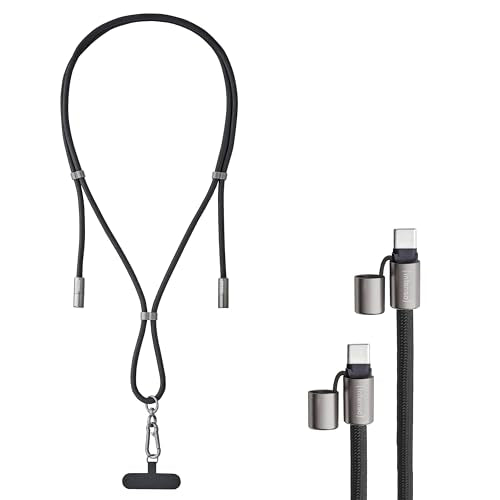 INTENSO Lanière de chargement pour téléphone portable noire