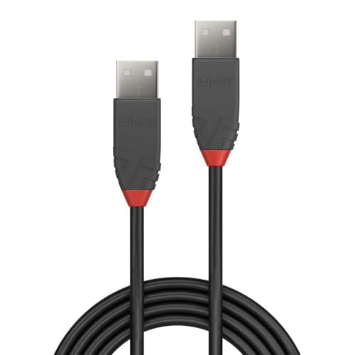 LINDY 0.2m USB 2.0 Type A Cable Anthra Line USB Type A Male to Male