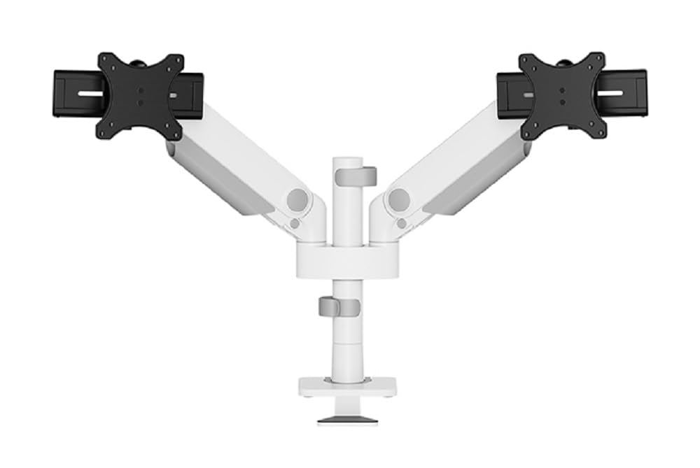 NEOMOUNTS DS65S-950WH2 Support décran à fixer 24-34p - ressort à gaz - Topfix - multiréglable - arrêt 180