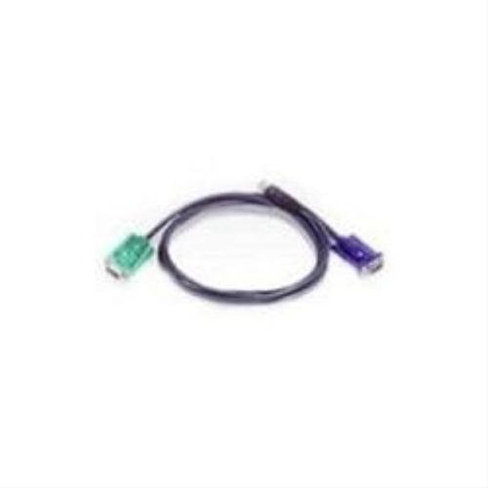 ATEN Câble KVM USB 1,2m avec SPHD 3 en 1 - 1,2 m - VGA - Noir - HD-15 + USB A - SPHD-15 - Mâle