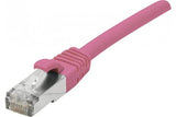 Cordon RJ45 catégorie 6 F/UTP LSOH snagless rose - 20 m