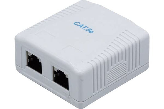 Boîtier mural 2 ports RJ45 CAT 5e STP