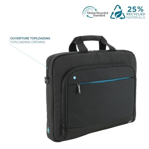 TheOne Briefcase Blue zip 14-16'RECYCLED