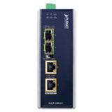 PLANET IGUP-2205AT Convert. Industriel 2 fibres SFP 100/1G - 2 Gigabit PoE++ 95W