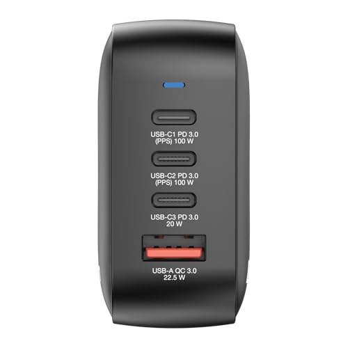 VERBATIM MINI GAN CHARGER 100W 4 PORT US/EU/UK ADP WCF (P)